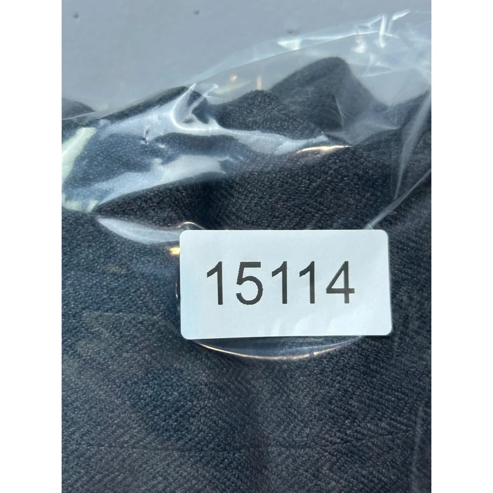Nautica Mens 46L Wool Cashmere Herringbone‎ Blazer Charcoal Grey Sport Coat USA